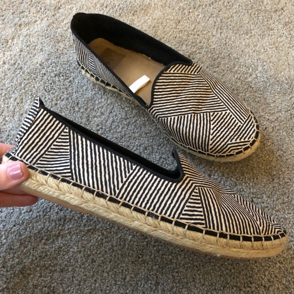DV by Dolce Vita Shoes - Black and Tan printed espadrilles